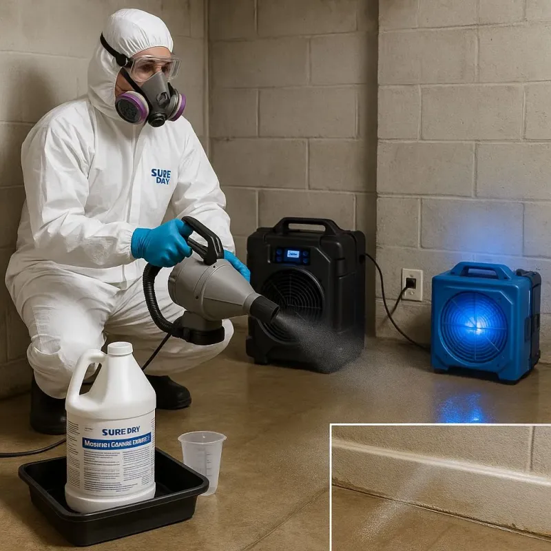 Sanitization and Odor Removal process in Lompico, CA